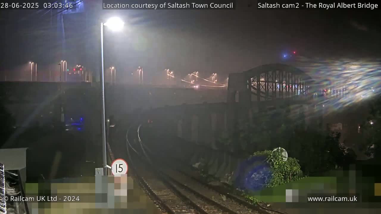 Saltash,  The Royal Albert Railway Bridge & Tamar Bridge / River Live Cam - Cornwall, South West, England, United Kingdom