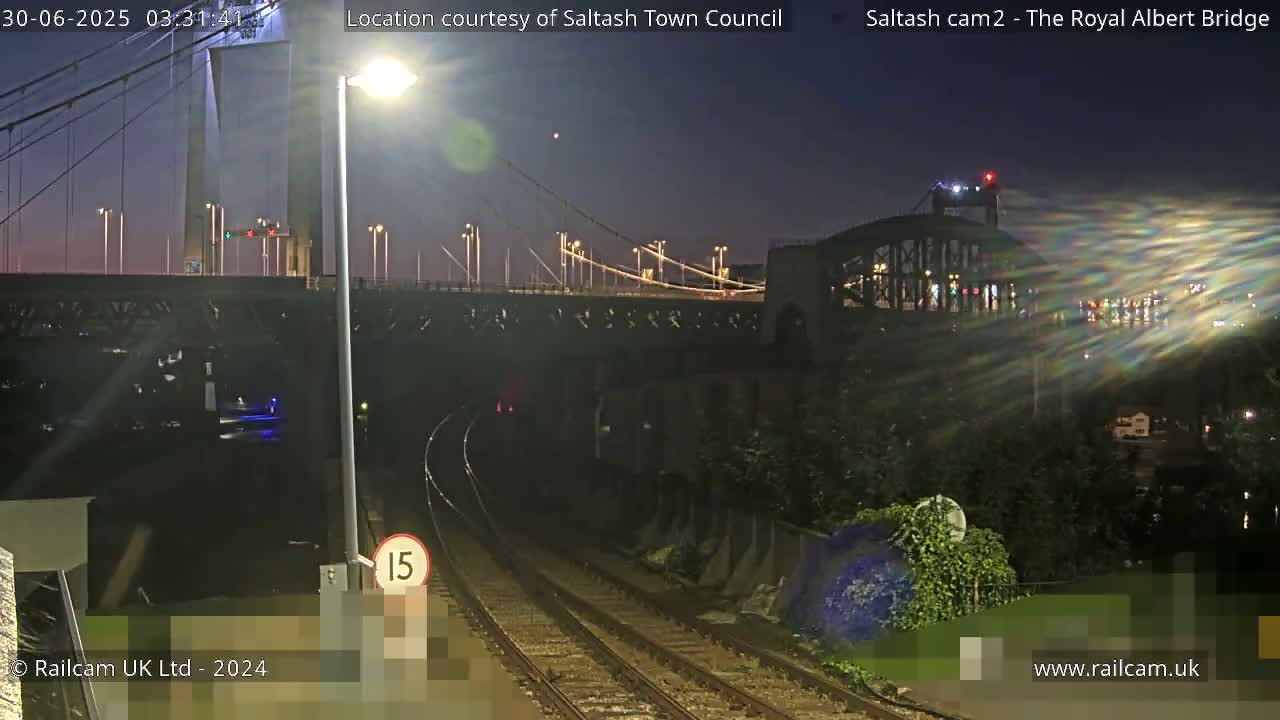 Saltash,  The Royal Albert Railway Bridge & Tamar Bridge / River Live Cam - Cornwall, South West, England, United Kingdom