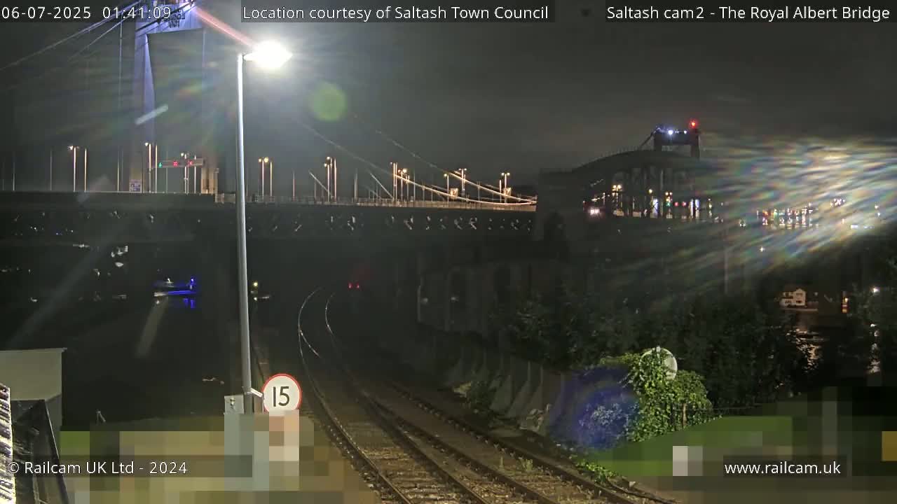 Saltash,  The Royal Albert Railway Bridge & Tamar Bridge / River Live Cam - Cornwall, South West, England, United Kingdom