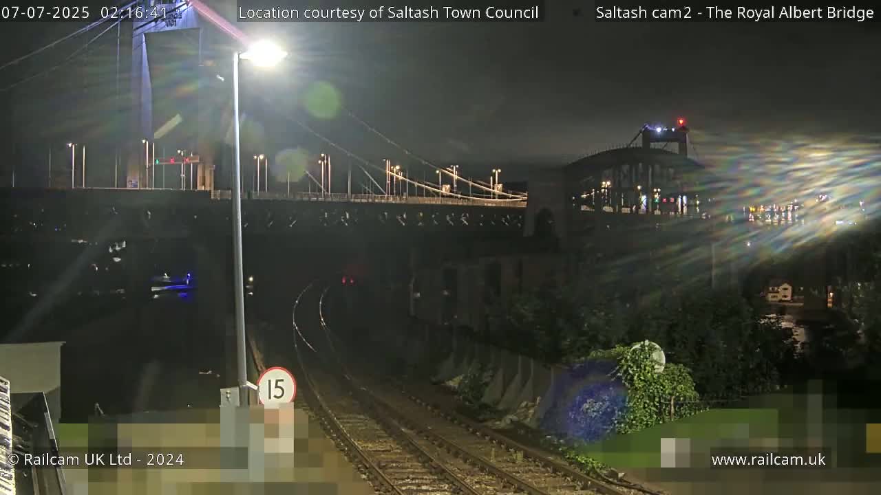 Saltash,  The Royal Albert Railway Bridge & Tamar Bridge / River Live Cam - Cornwall, South West, England, United Kingdom