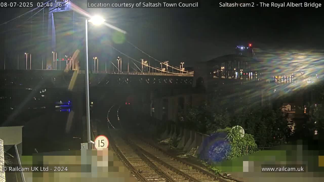 Saltash,  The Royal Albert Railway Bridge & Tamar Bridge / River Live Cam - Cornwall, South West, England, United Kingdom