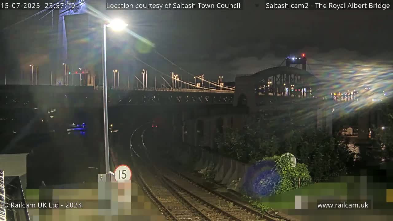 Saltash,  The Royal Albert Railway Bridge & Tamar Bridge / River Live Cam - Cornwall, South West, England, United Kingdom