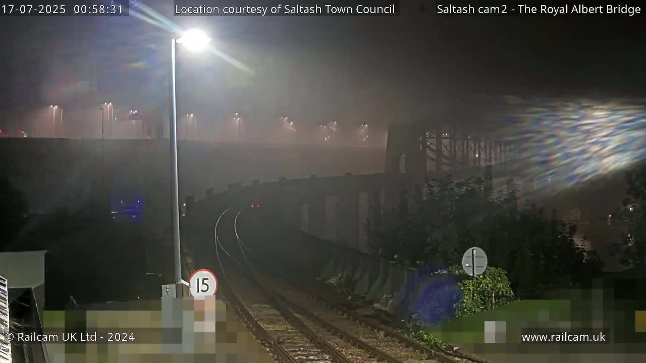 Saltash,  The Royal Albert Railway Bridge & Tamar Bridge / River Live Cam - Cornwall, South West, England, United Kingdom
