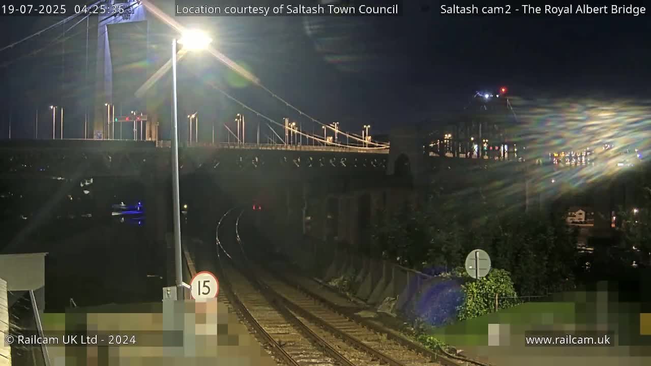 Saltash,  The Royal Albert Railway Bridge & Tamar Bridge / River Live Cam - Cornwall, South West, England, United Kingdom