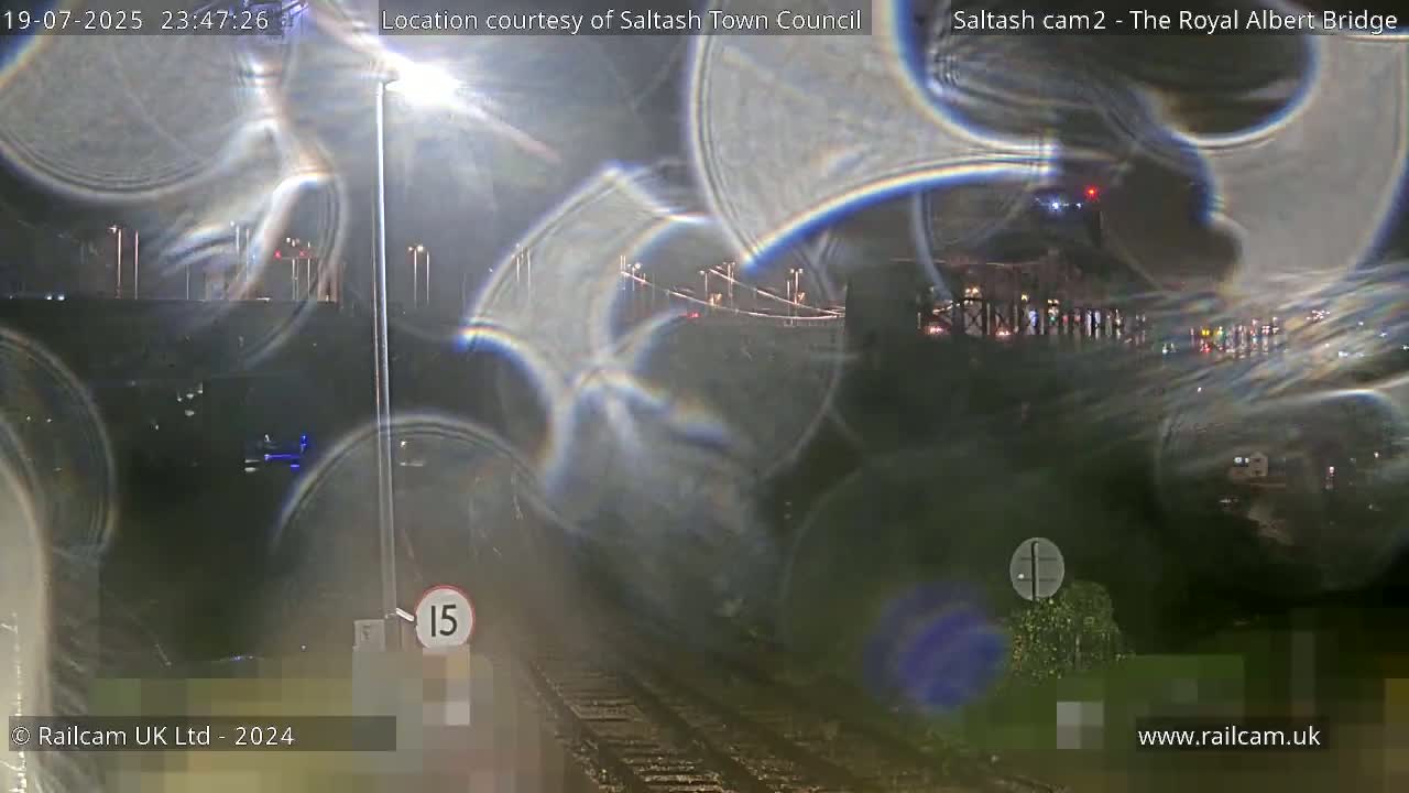 Saltash,  The Royal Albert Railway Bridge & Tamar Bridge / River Live Cam - Cornwall, South West, England, United Kingdom