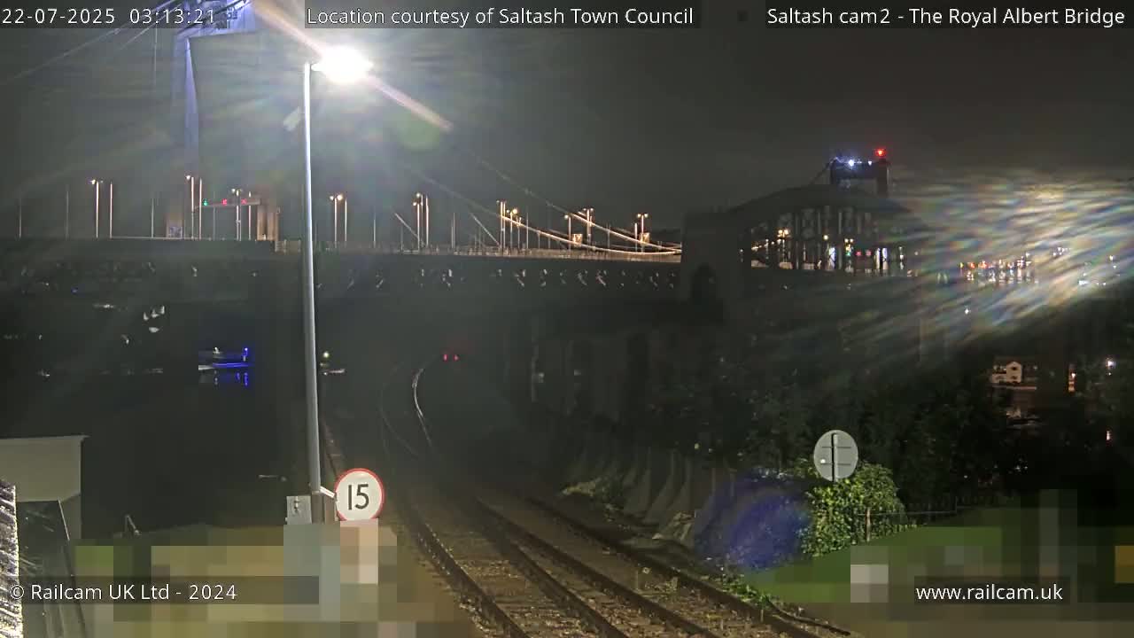 Saltash,  The Royal Albert Railway Bridge & Tamar Bridge / River Live Cam - Cornwall, South West, England, United Kingdom