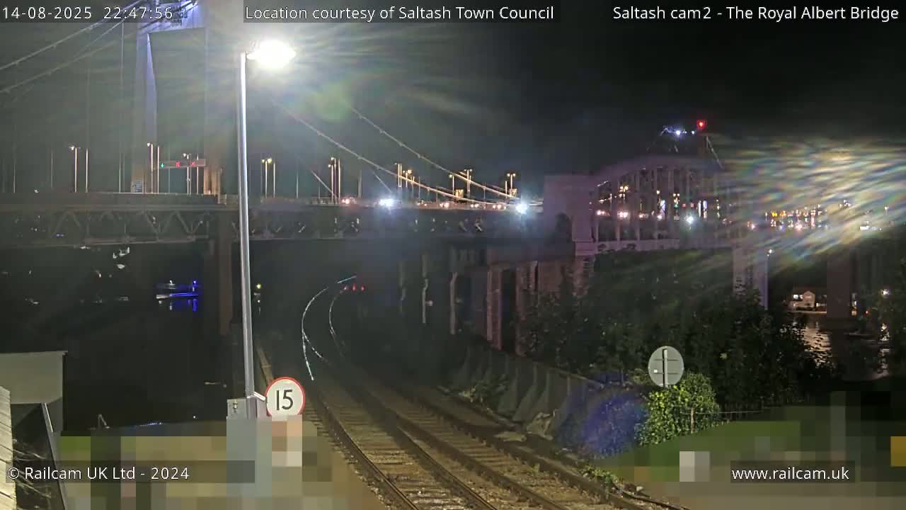Saltash,  The Royal Albert Railway Bridge & Tamar Bridge / River Live Cam - Cornwall, South West, England, United Kingdom