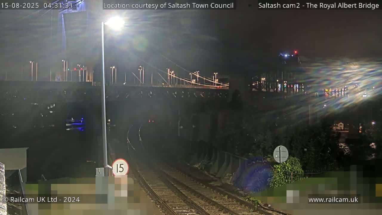 Saltash,  The Royal Albert Railway Bridge & Tamar Bridge / River Live Cam - Cornwall, South West, England, United Kingdom
