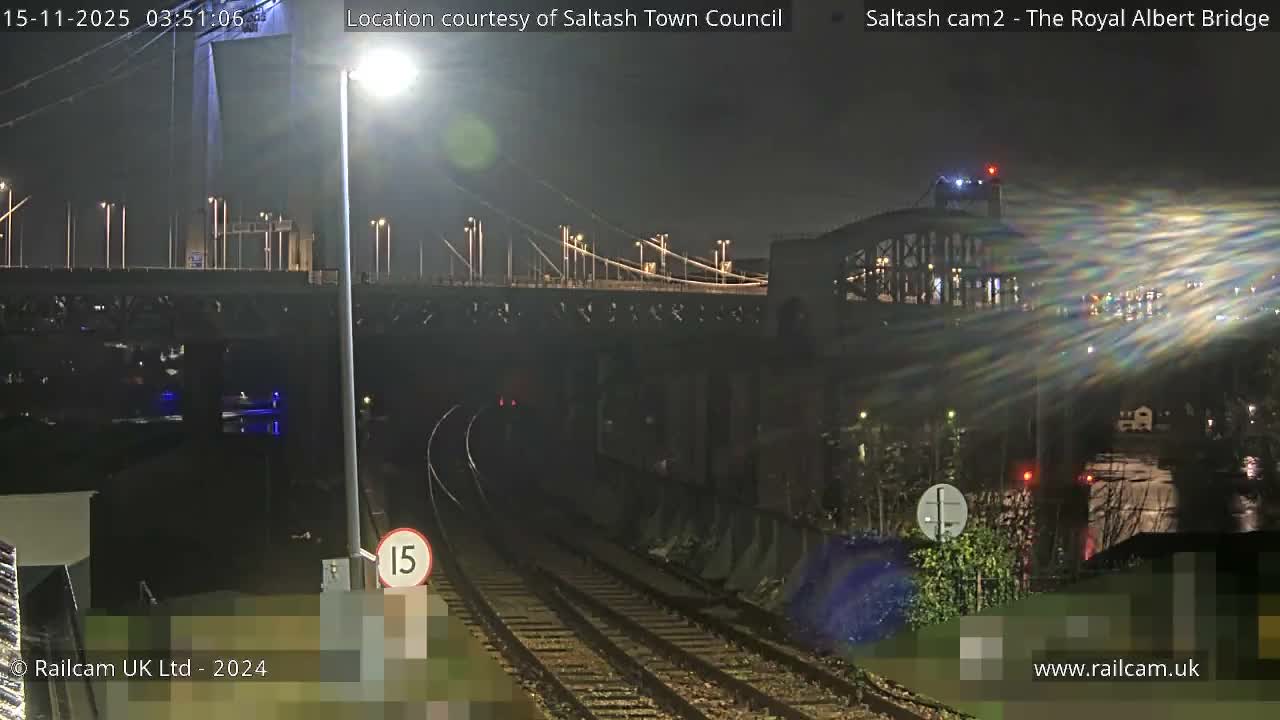 Saltash,  The Royal Albert Railway Bridge & Tamar Bridge / River Live Cam - Cornwall, South West, England, United Kingdom