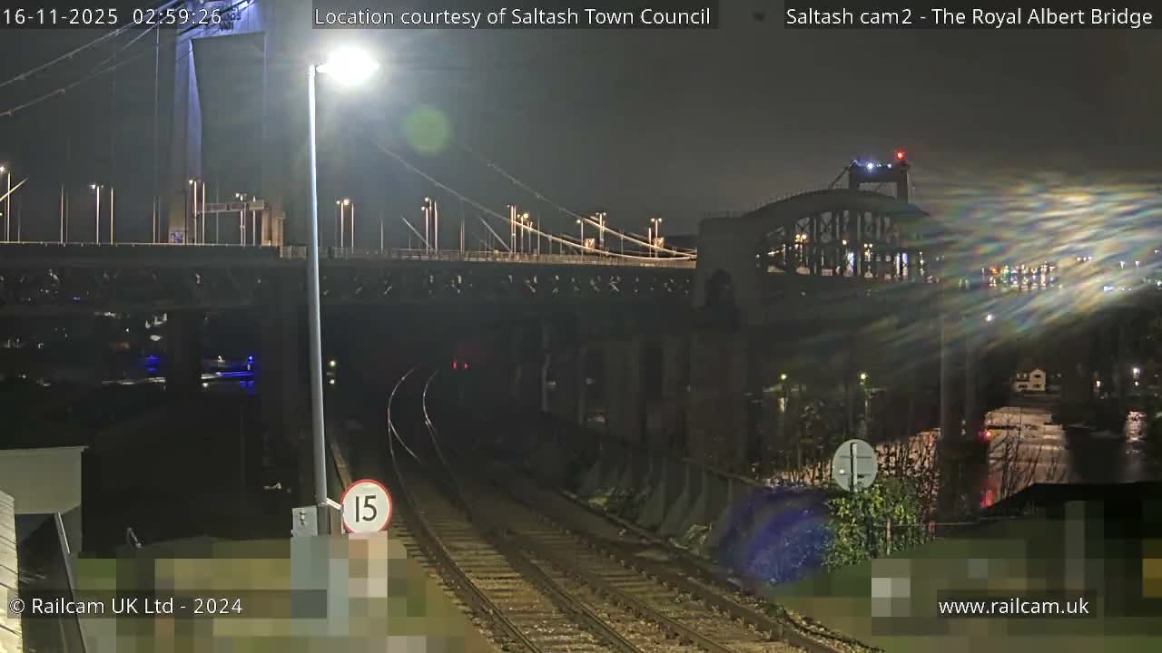 Saltash,  The Royal Albert Railway Bridge & Tamar Bridge / River Live Cam - Cornwall, South West, England, United Kingdom