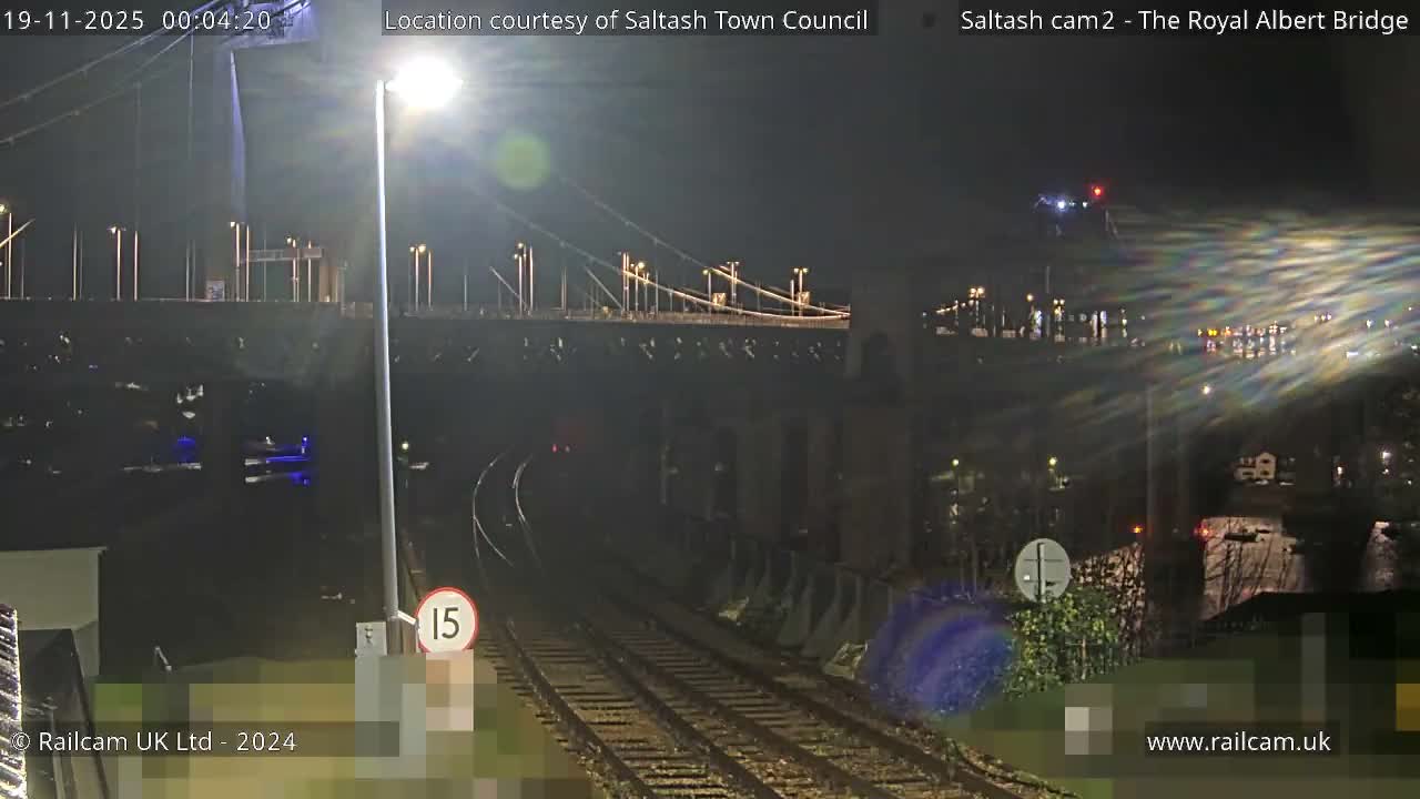 Saltash,  The Royal Albert Railway Bridge & Tamar Bridge / River Live Cam - Cornwall, South West, England, United Kingdom