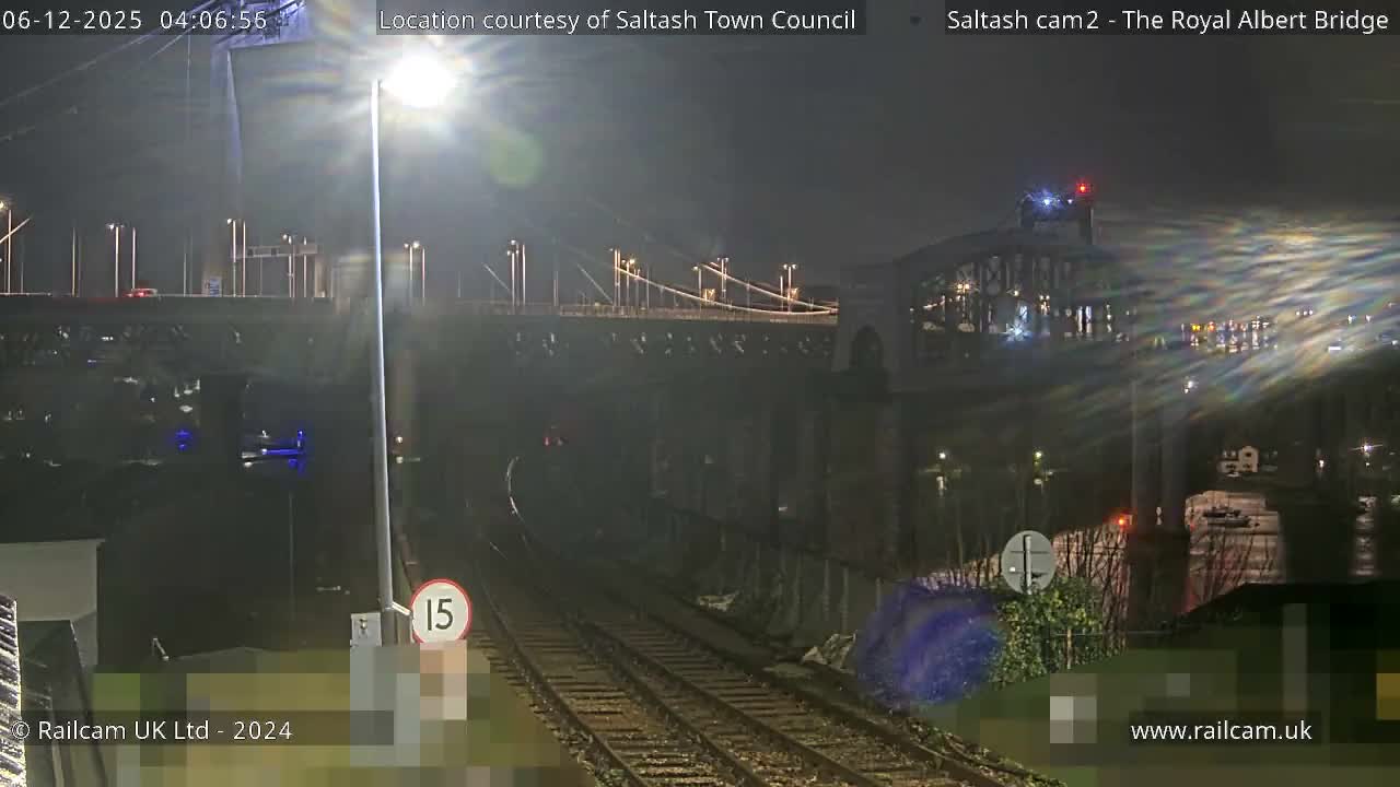 Saltash,  The Royal Albert Railway Bridge & Tamar Bridge / River Live Cam - Cornwall, South West, England, United Kingdom