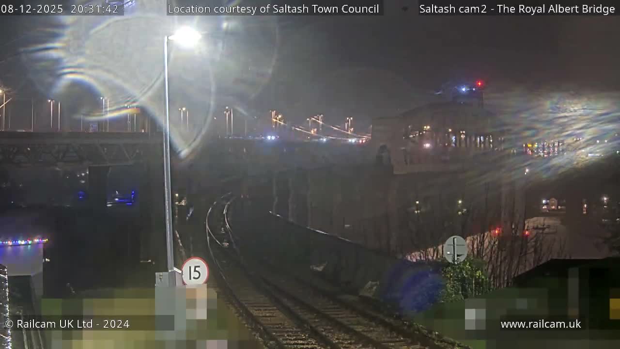 Saltash,  The Royal Albert Railway Bridge & Tamar Bridge / River Live Cam - Cornwall, South West, England, United Kingdom