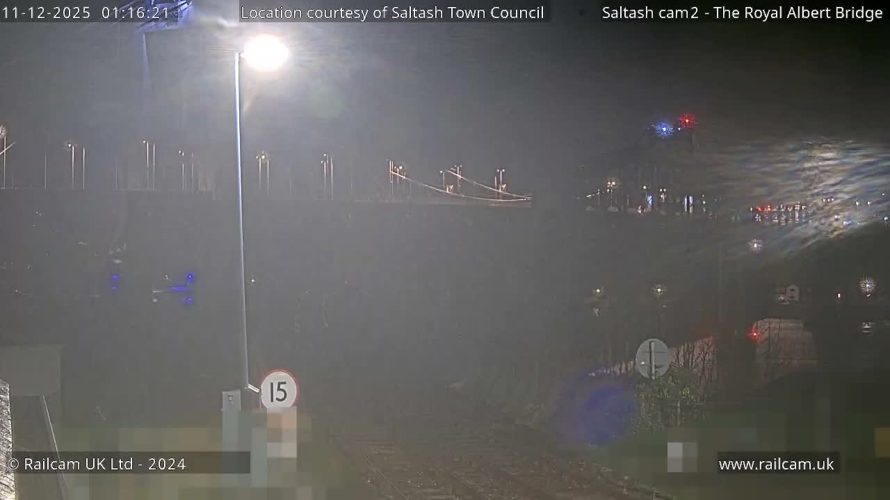 Saltash,  The Royal Albert Railway Bridge & Tamar Bridge / River Live Cam - Cornwall, South West, England, United Kingdom