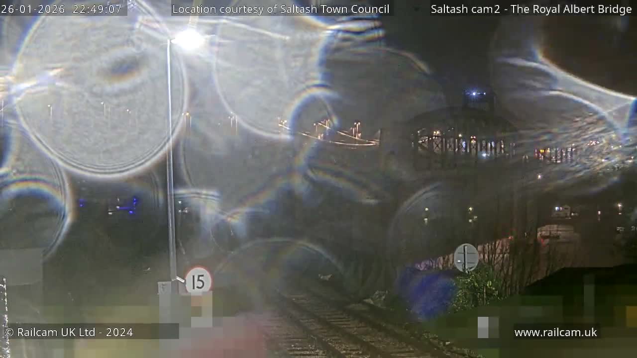 Saltash,  The Royal Albert Railway Bridge & Tamar Bridge / River Live Cam - Cornwall, South West, England, United Kingdom