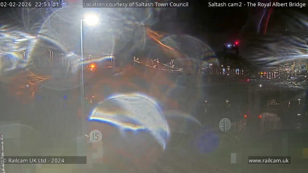 Saltash,  The Royal Albert Railway Bridge & Tamar Bridge / River Live Cam - Cornwall, South West, England, United Kingdom