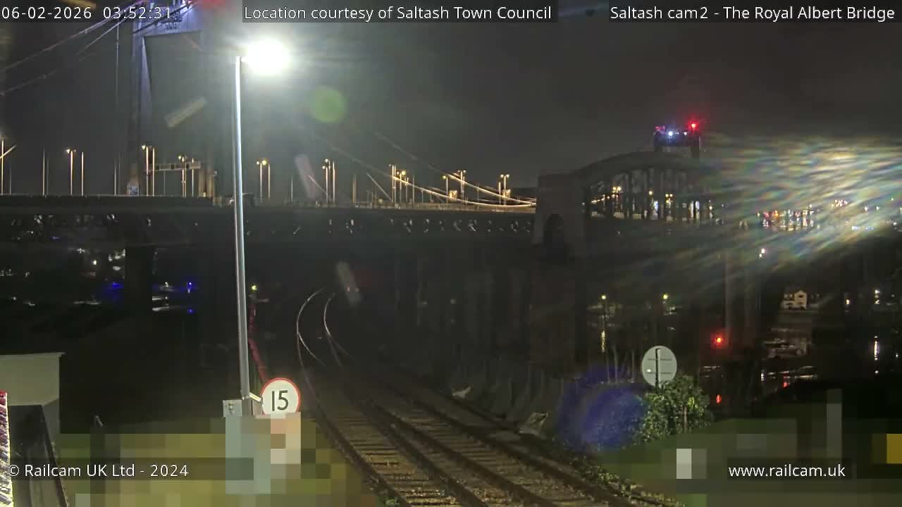 Saltash,  The Royal Albert Railway Bridge & Tamar Bridge / River Live Cam - Cornwall, South West, England, United Kingdom
