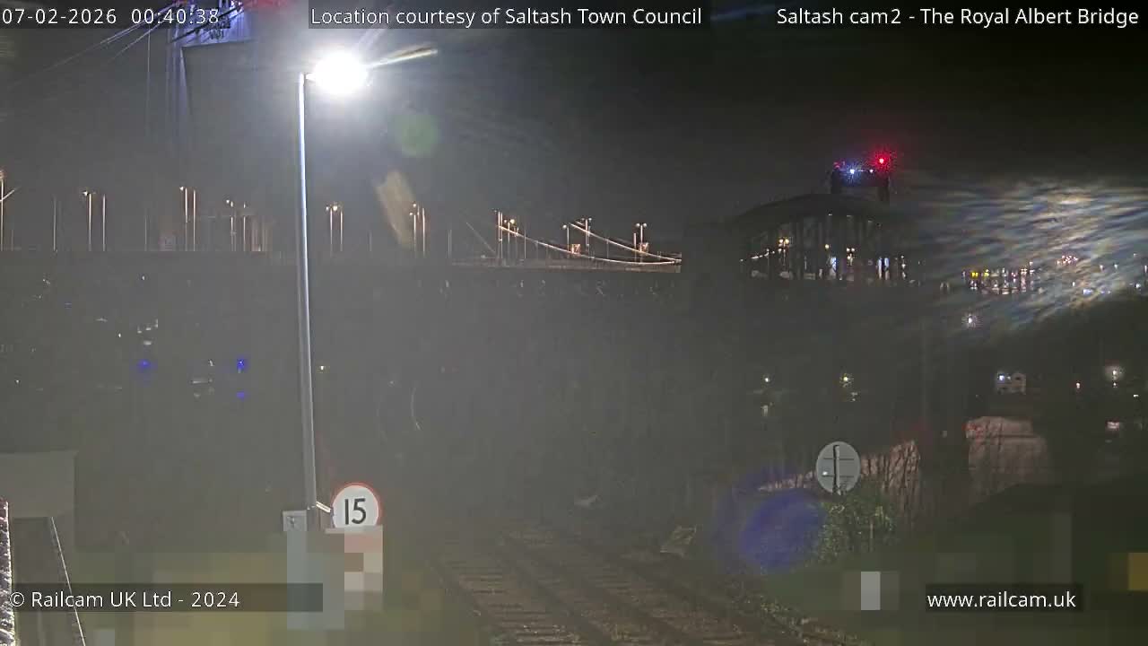Saltash,  The Royal Albert Railway Bridge & Tamar Bridge / River Live Cam - Cornwall, South West, England, United Kingdom