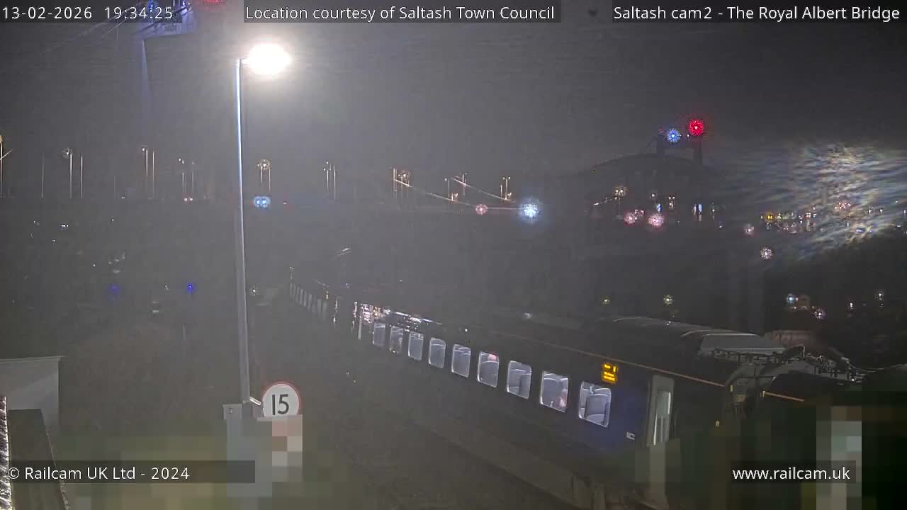 Saltash,  The Royal Albert Railway Bridge & Tamar Bridge / River Live Cam - Cornwall, South West, England, United Kingdom