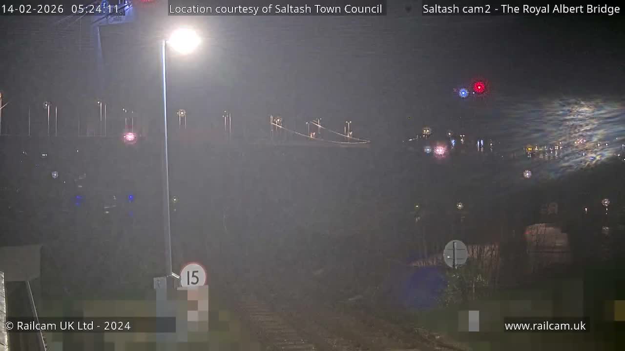 Saltash,  The Royal Albert Railway Bridge & Tamar Bridge / River Live Cam - Cornwall, South West, England, United Kingdom