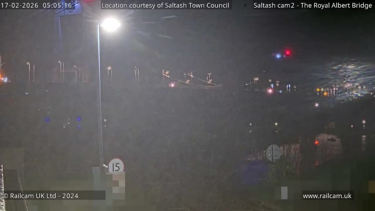 Saltash,  The Royal Albert Railway Bridge & Tamar Bridge / River Live Cam - Cornwall, South West, England, United Kingdom