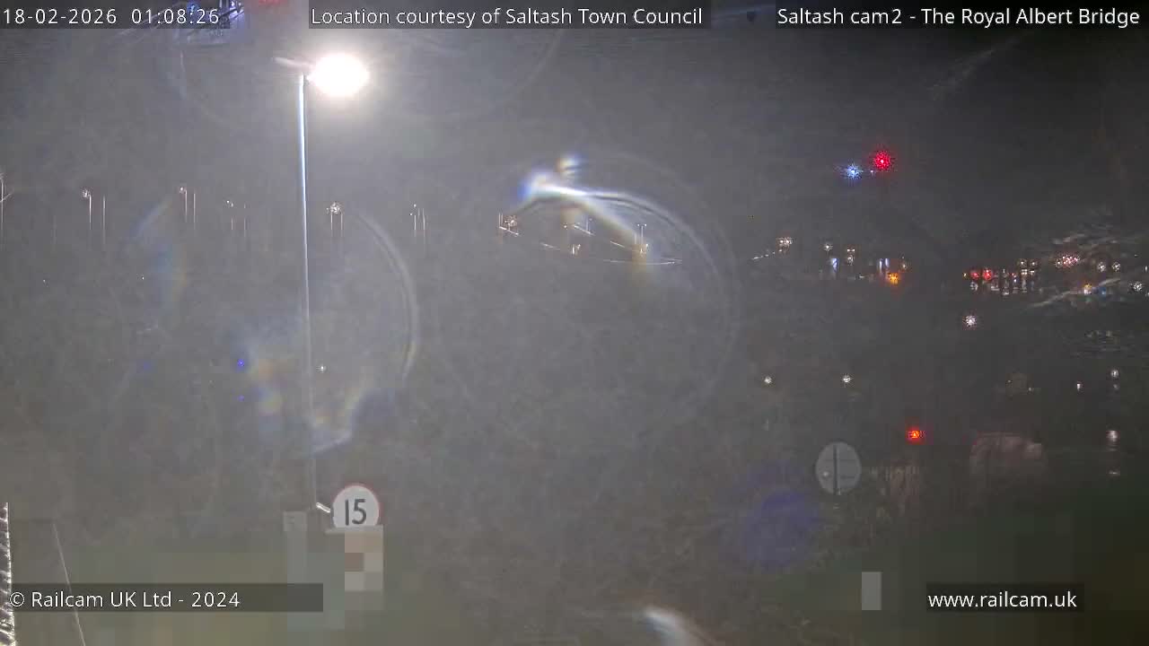 Saltash,  The Royal Albert Railway Bridge & Tamar Bridge / River Live Cam - Cornwall, South West, England, United Kingdom