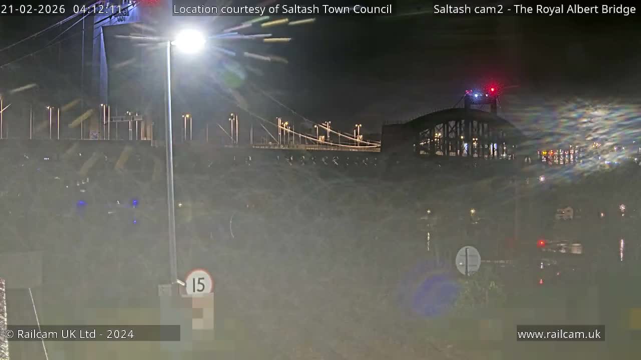 Saltash,  The Royal Albert Railway Bridge & Tamar Bridge / River Live Cam - Cornwall, South West, England, United Kingdom