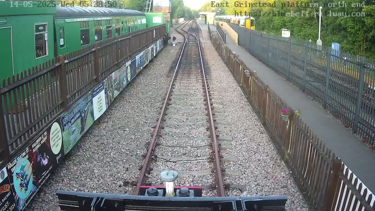 East Grinstead Station Bluebell Railway Platforms North End Live Cam - Mid Sussex, East Sussex, South East, England, United Kingdom