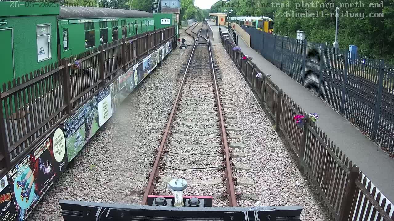 East Grinstead Station Bluebell Railway Platforms North End Live Cam - Mid Sussex, East Sussex, South East, England, United Kingdom