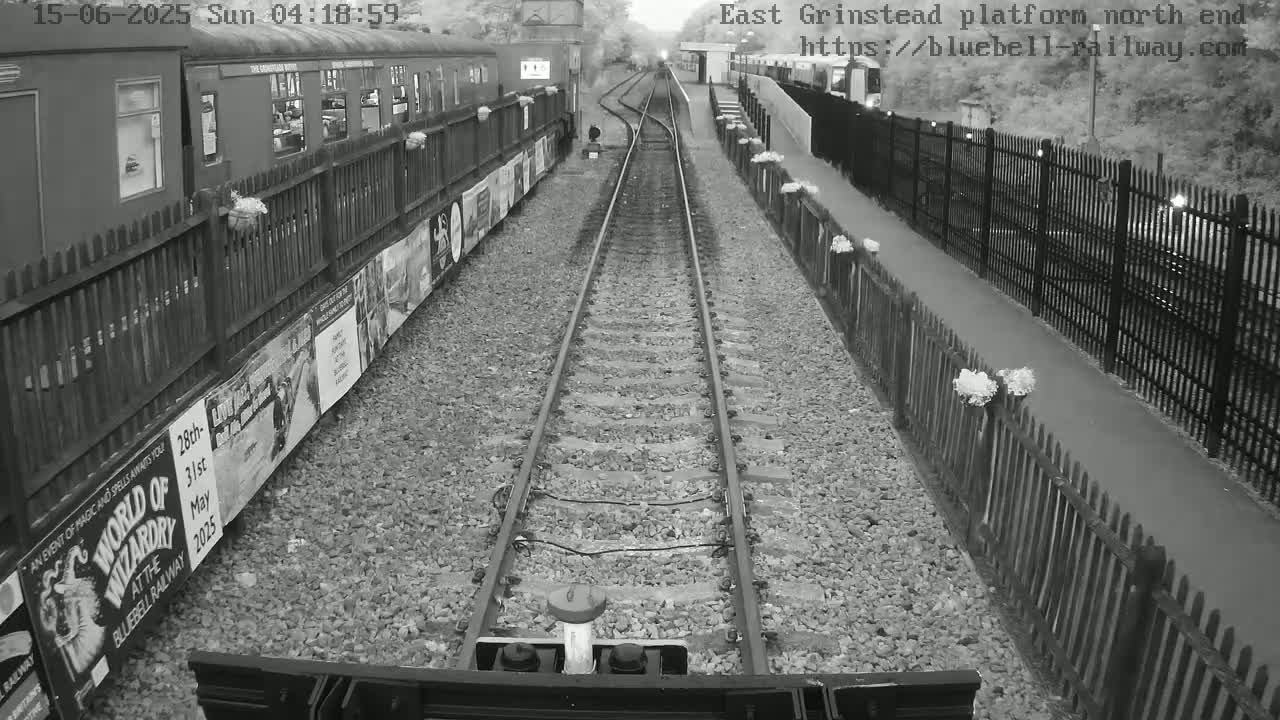 East Grinstead Station Bluebell Railway Platforms North End Live Cam - Mid Sussex, East Sussex, South East, England, United Kingdom