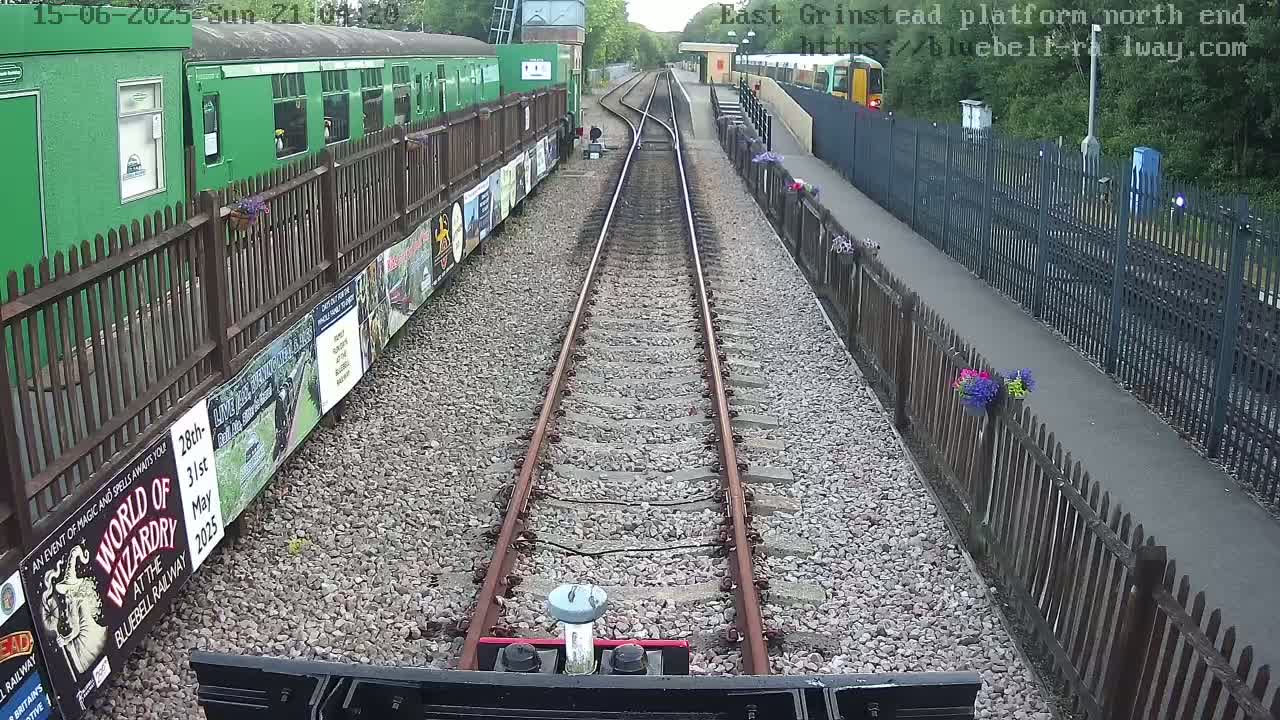 East Grinstead Station Bluebell Railway Platforms North End Live Cam - Mid Sussex, East Sussex, South East, England, United Kingdom