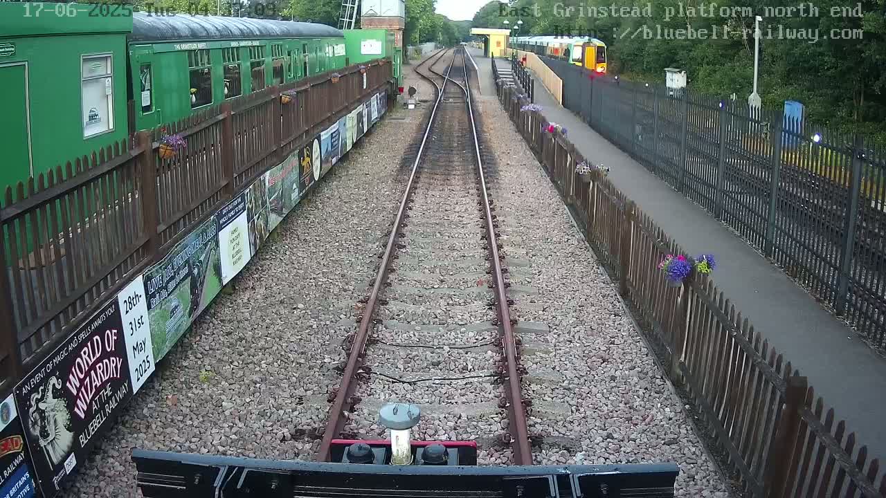 East Grinstead Station Bluebell Railway Platforms North End Live Cam - Mid Sussex, East Sussex, South East, England, United Kingdom