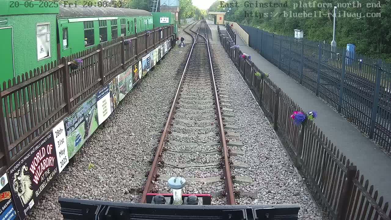 East Grinstead Station Bluebell Railway Platforms North End Live Cam - Mid Sussex, East Sussex, South East, England, United Kingdom
