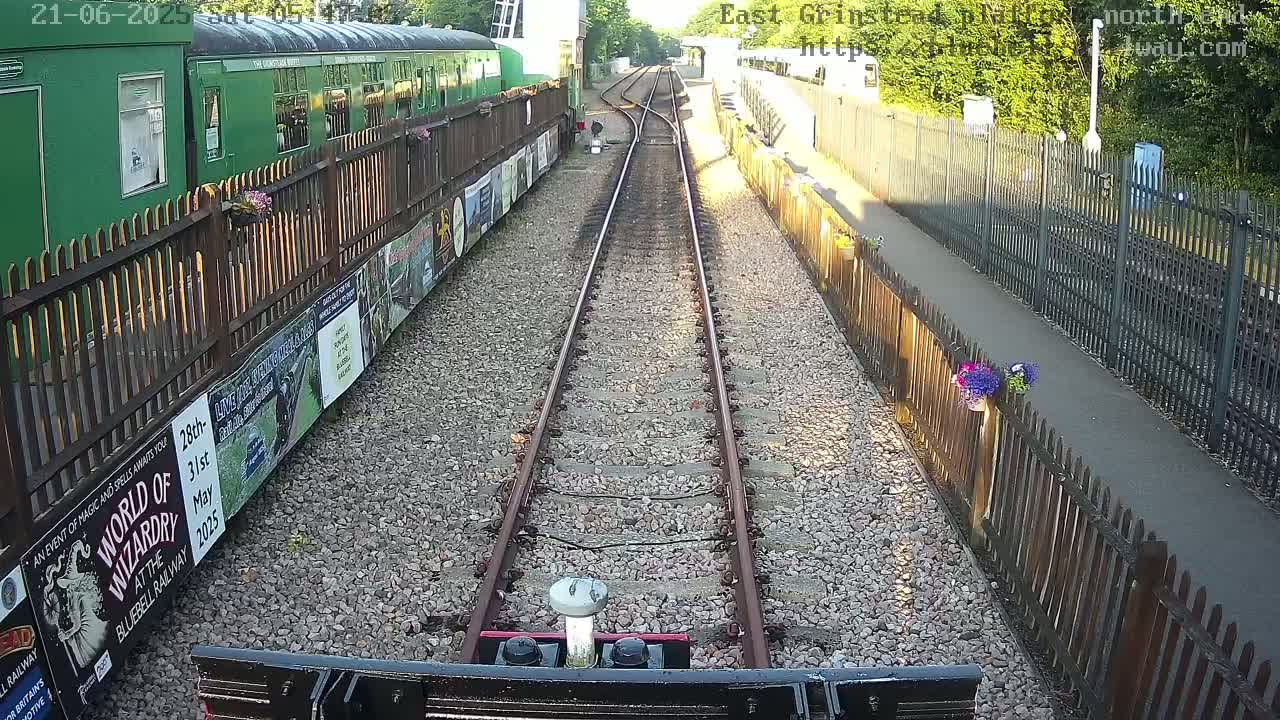 East Grinstead Station Bluebell Railway Platforms North End Live Cam - Mid Sussex, East Sussex, South East, England, United Kingdom