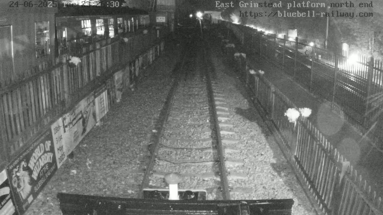 East Grinstead Station Bluebell Railway Platforms North End Live Cam - Mid Sussex, East Sussex, South East, England, United Kingdom