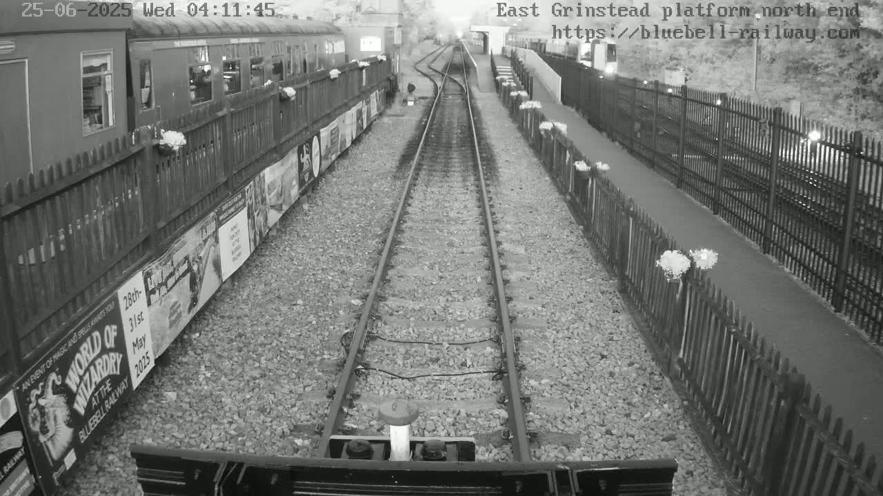 East Grinstead Station Bluebell Railway Platforms North End Live Cam - Mid Sussex, East Sussex, South East, England, United Kingdom