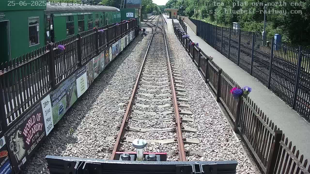 East Grinstead Station Bluebell Railway Platforms North End Live Cam - Mid Sussex, East Sussex, South East, England, United Kingdom