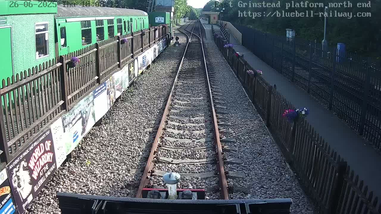 East Grinstead Station Bluebell Railway Platforms North End Live Cam - Mid Sussex, East Sussex, South East, England, United Kingdom
