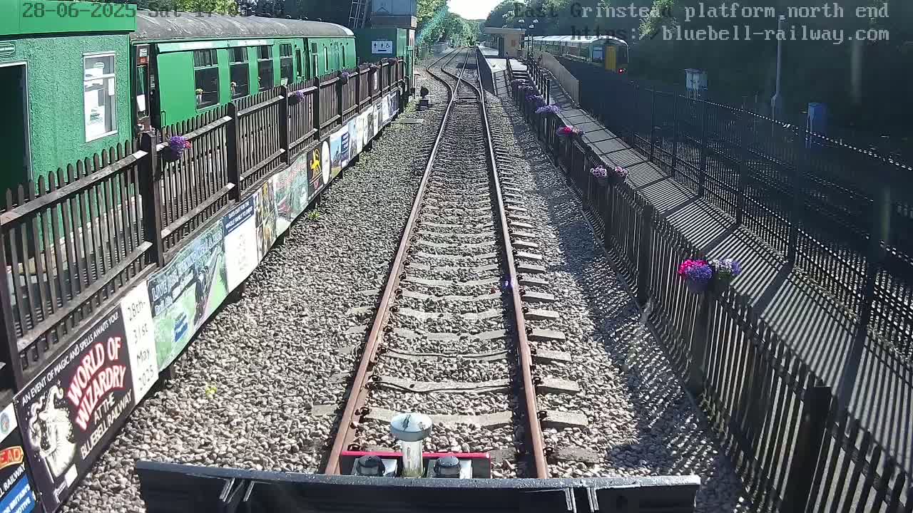 East Grinstead Station Bluebell Railway Platforms North End Live Cam - Mid Sussex, East Sussex, South East, England, United Kingdom