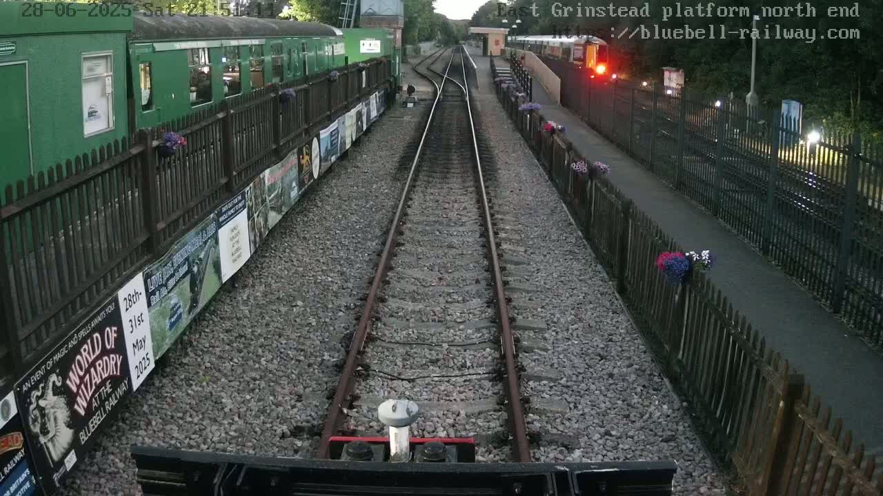 East Grinstead Station Bluebell Railway Platforms North End Live Cam - Mid Sussex, East Sussex, South East, England, United Kingdom