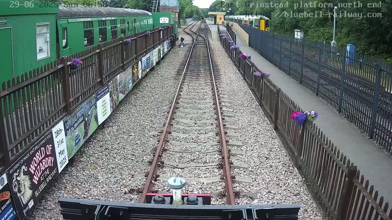 East Grinstead Station Bluebell Railway Platforms North End Live Cam - Mid Sussex, East Sussex, South East, England, United Kingdom