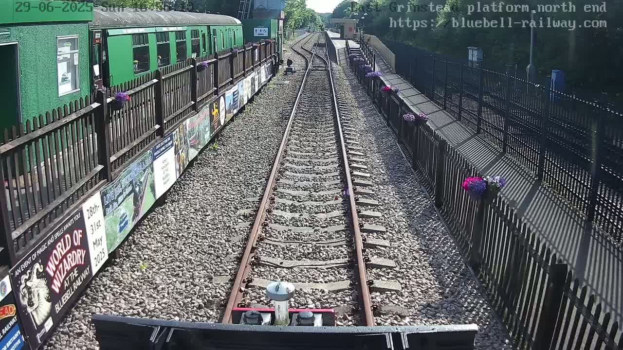 East Grinstead Station Bluebell Railway Platforms North End Live Cam - Mid Sussex, East Sussex, South East, England, United Kingdom