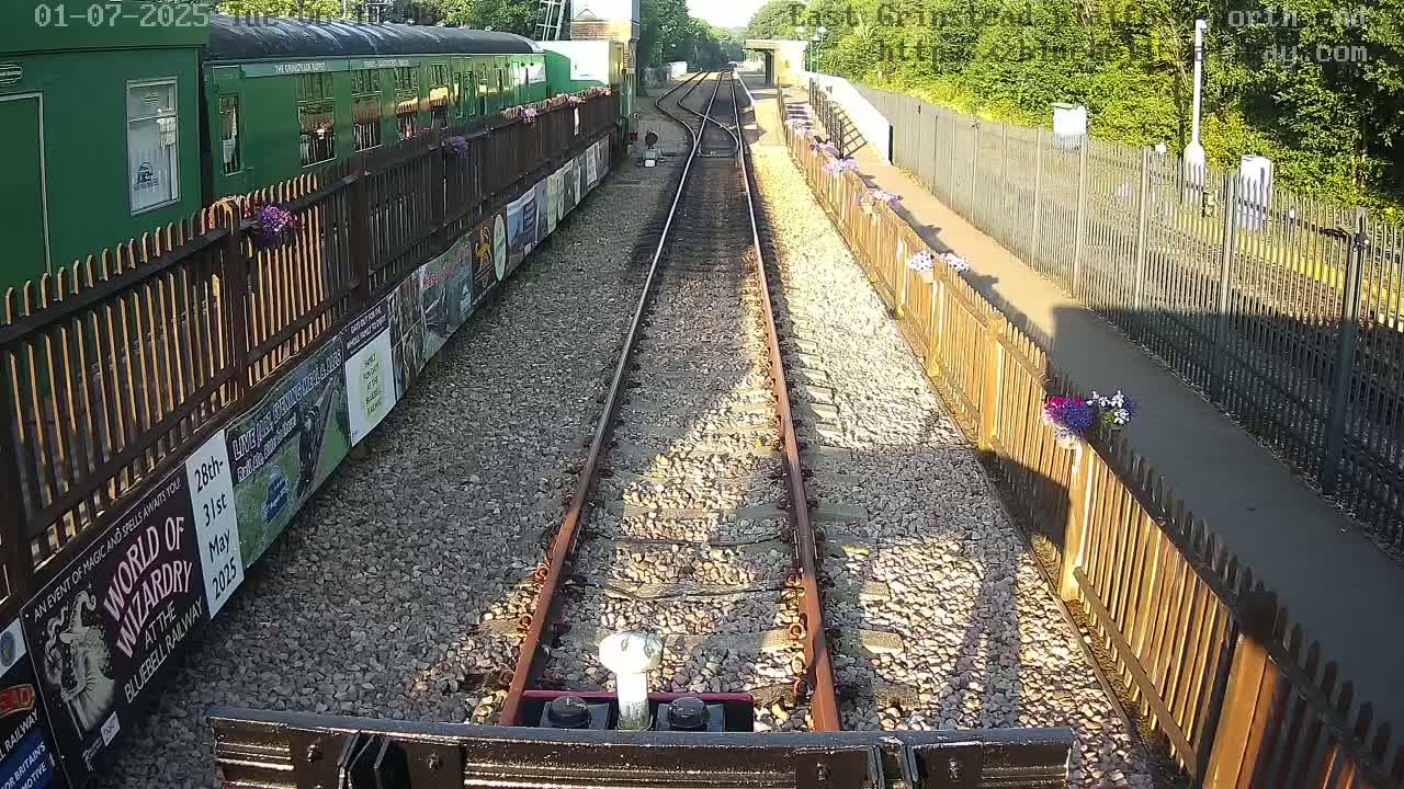 East Grinstead Station Bluebell Railway Platforms North End Live Cam - Mid Sussex, East Sussex, South East, England, United Kingdom