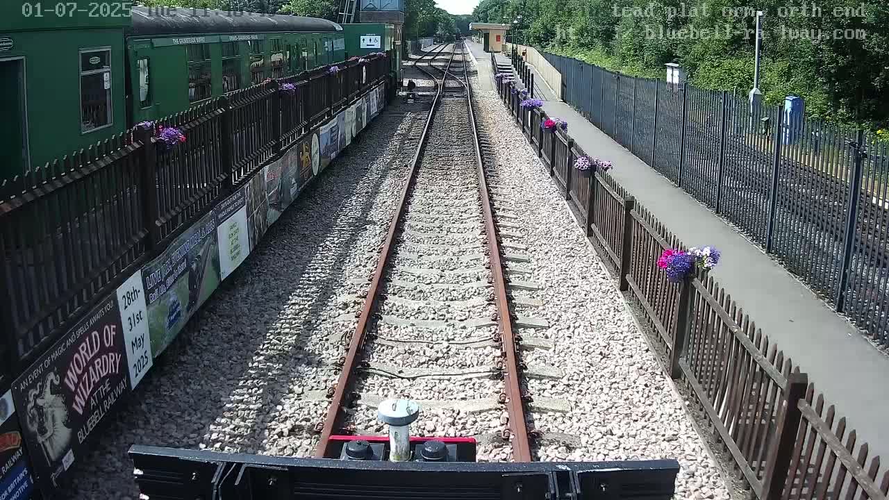 East Grinstead Station Bluebell Railway Platforms North End Live Cam - Mid Sussex, East Sussex, South East, England, United Kingdom