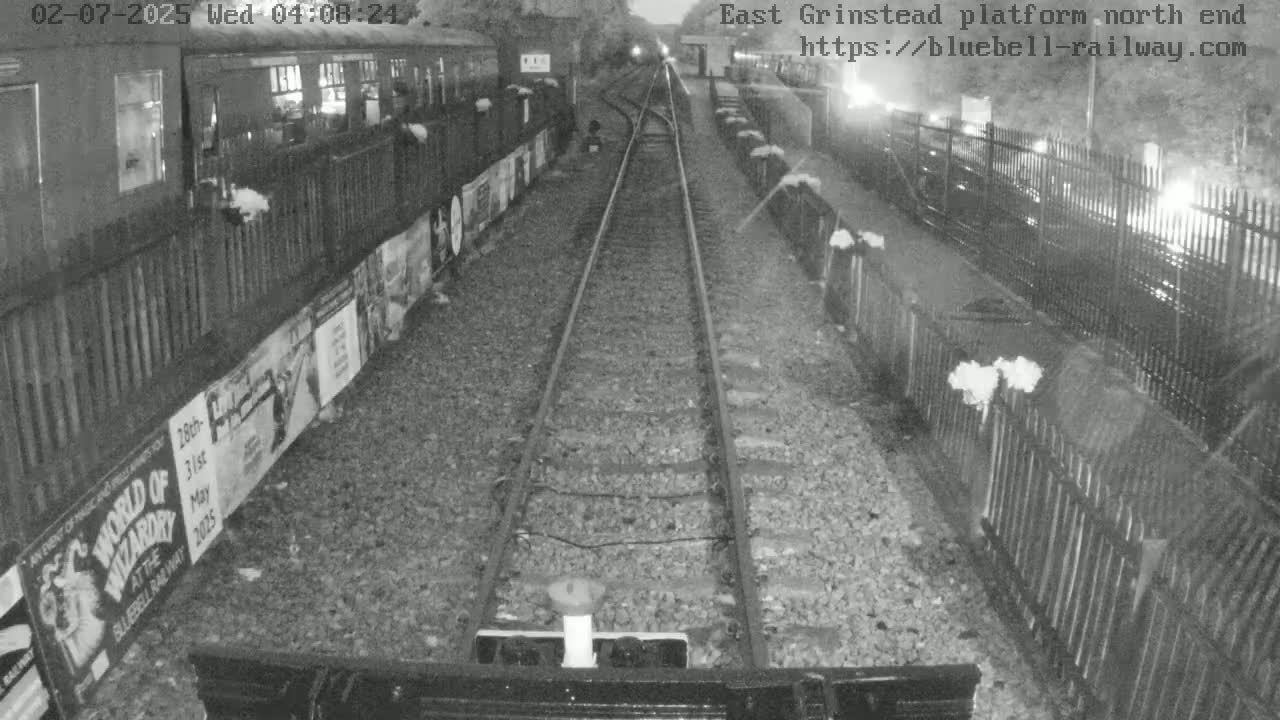 East Grinstead Station Bluebell Railway Platforms North End Live Cam - Mid Sussex, East Sussex, South East, England, United Kingdom