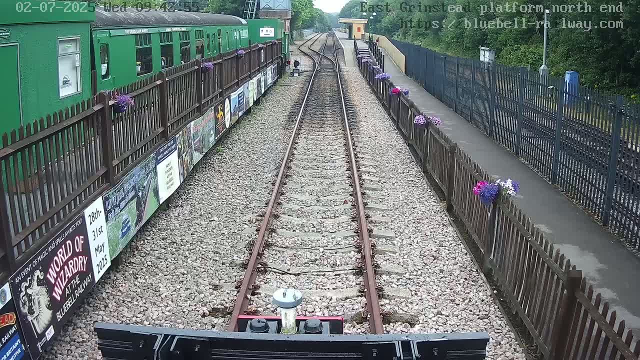 East Grinstead Station Bluebell Railway Platforms North End Live Cam - Mid Sussex, East Sussex, South East, England, United Kingdom
