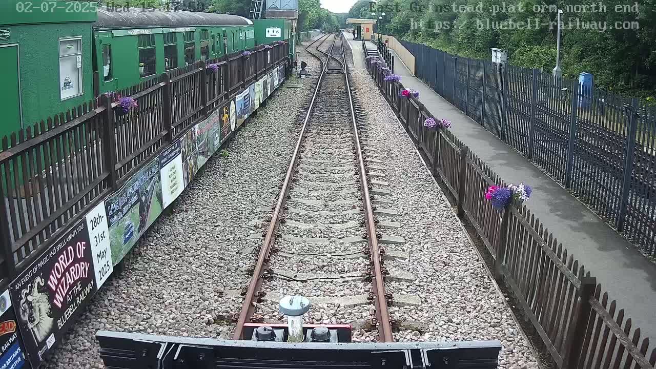 East Grinstead Station Bluebell Railway Platforms North End Live Cam - Mid Sussex, East Sussex, South East, England, United Kingdom