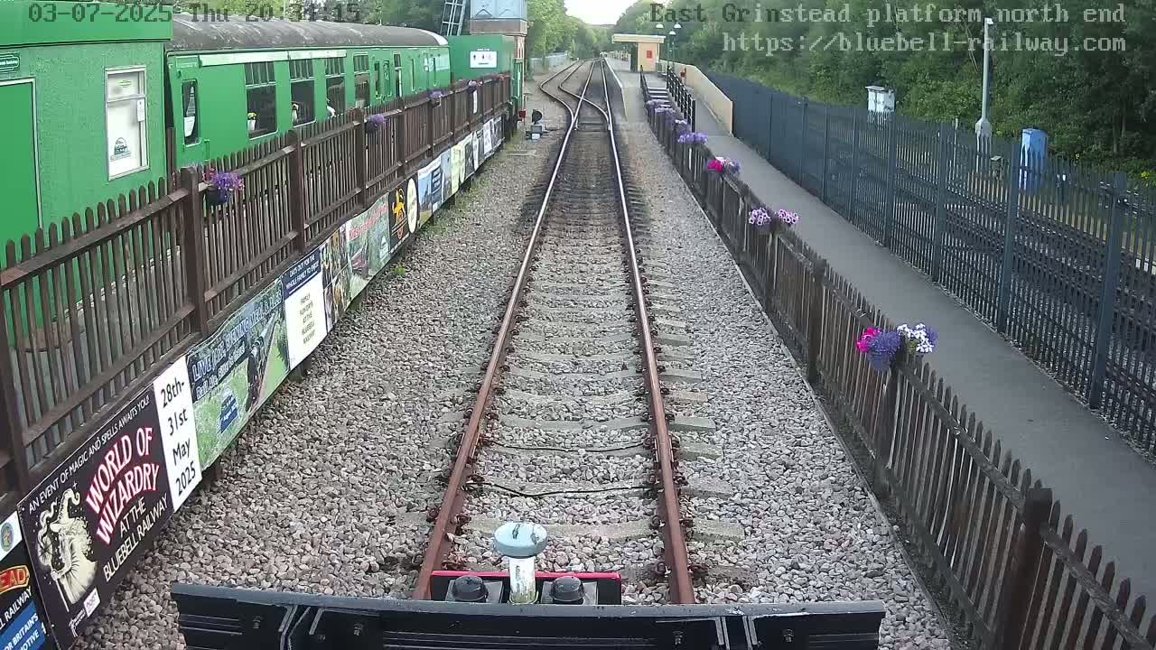 East Grinstead Station Bluebell Railway Platforms North End Live Cam - Mid Sussex, East Sussex, South East, England, United Kingdom
