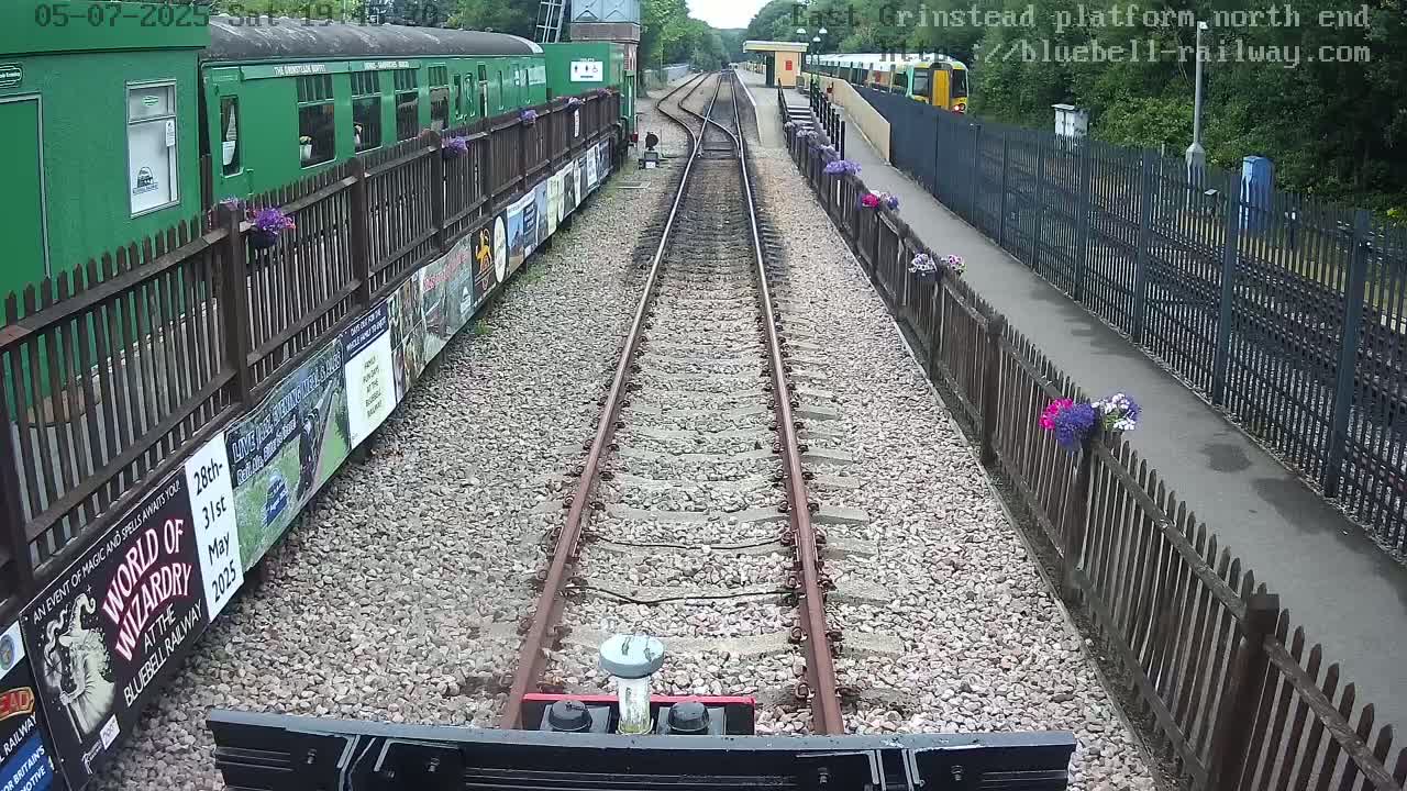 East Grinstead Station Bluebell Railway Platforms North End Live Cam - Mid Sussex, East Sussex, South East, England, United Kingdom