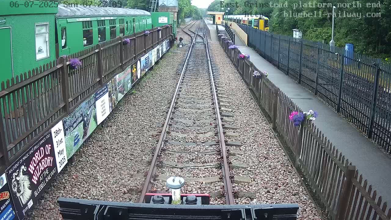 East Grinstead Station Bluebell Railway Platforms North End Live Cam - Mid Sussex, East Sussex, South East, England, United Kingdom